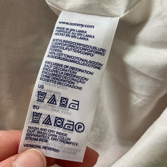 Tommy Hilfiger Colourful Paisley 100% Cotton Dress Women’s Size 10 - Picture 11 of 12